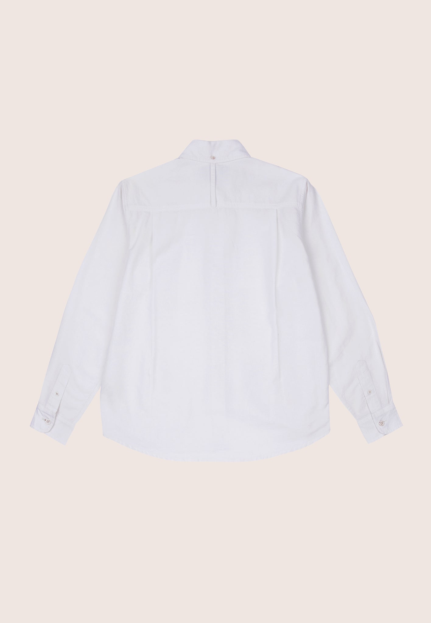 Shawl Collar Shirt, Oxford Cotton, White