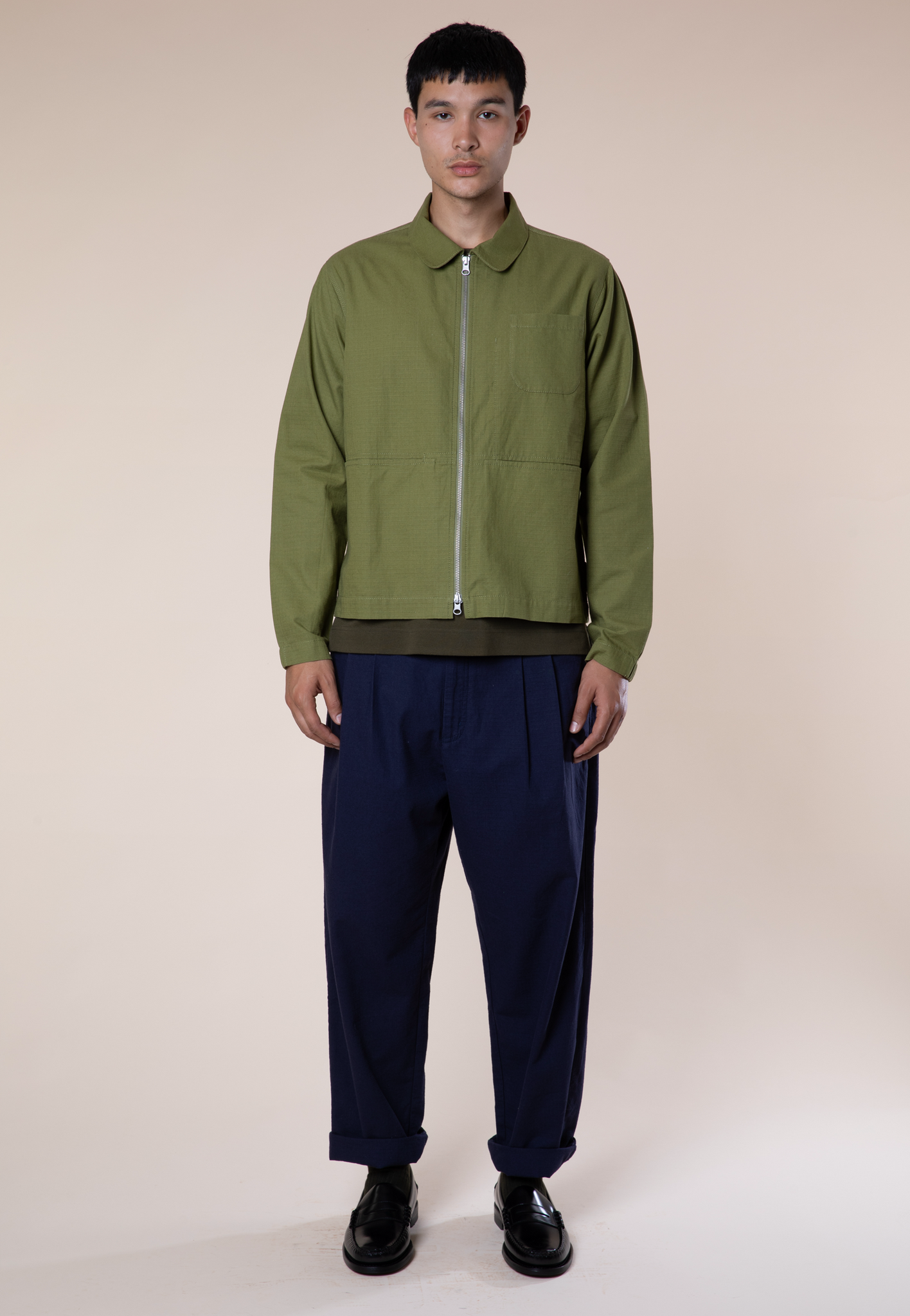 Deck Jacket, Ripstop Cotton, Moss