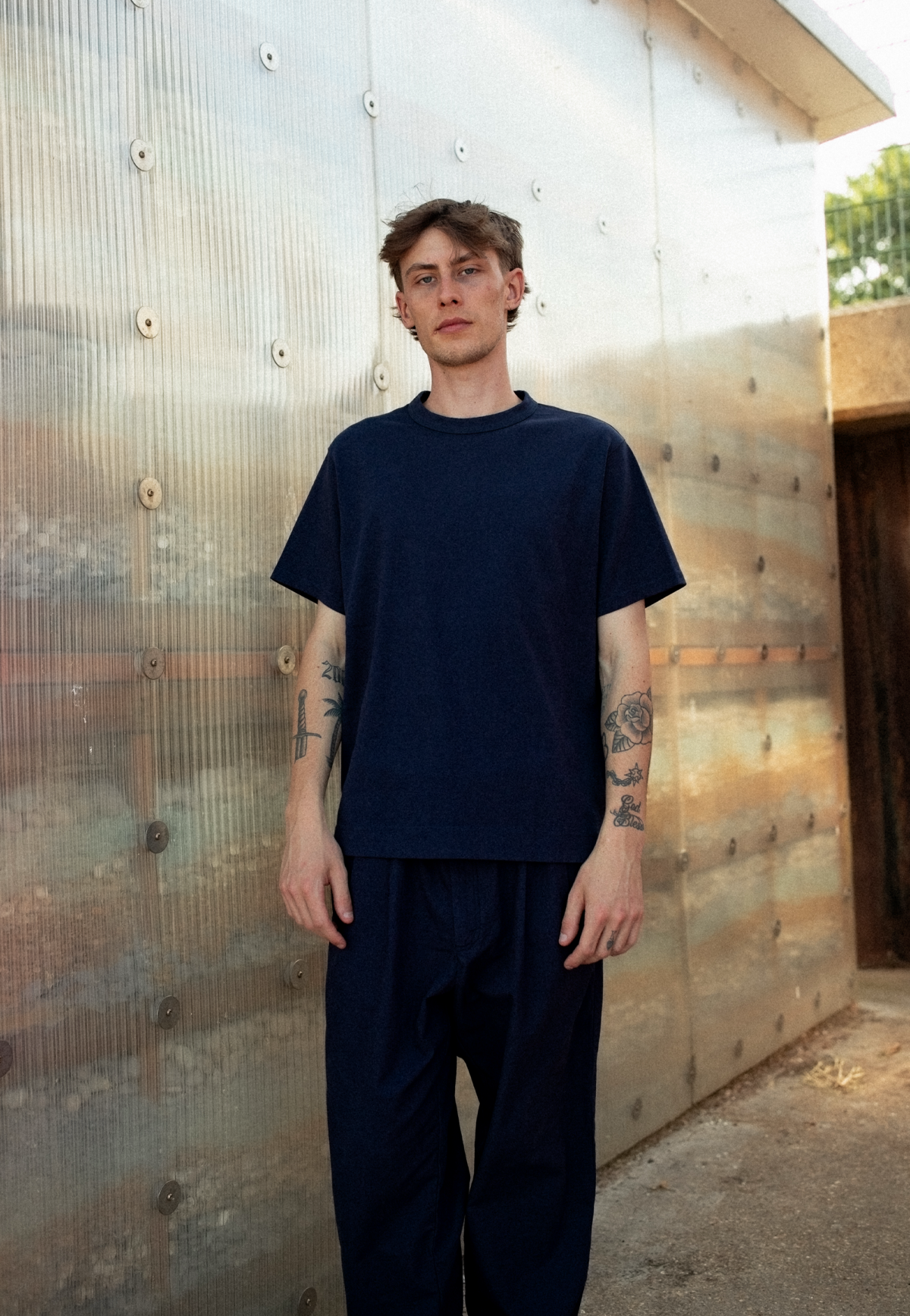 Tennis Tail Tshirt, Heavyweight Cotton, Ink