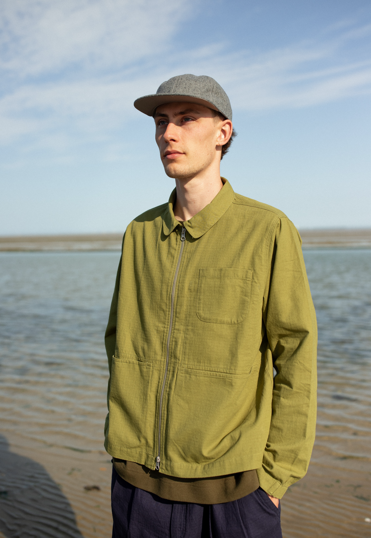 Deck Jacket, Ripstop Cotton, Moss