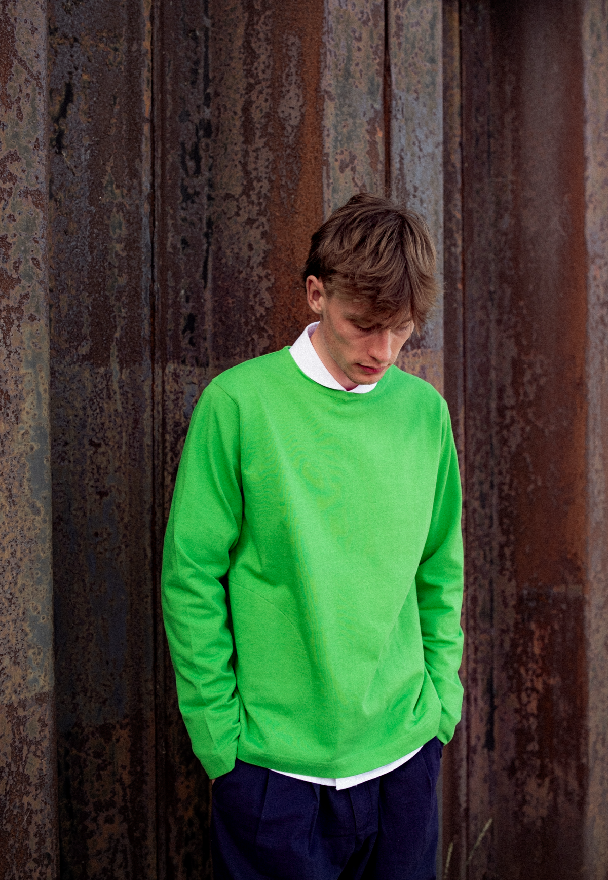 Unbreton Top, Heavyweight Cotton, Green