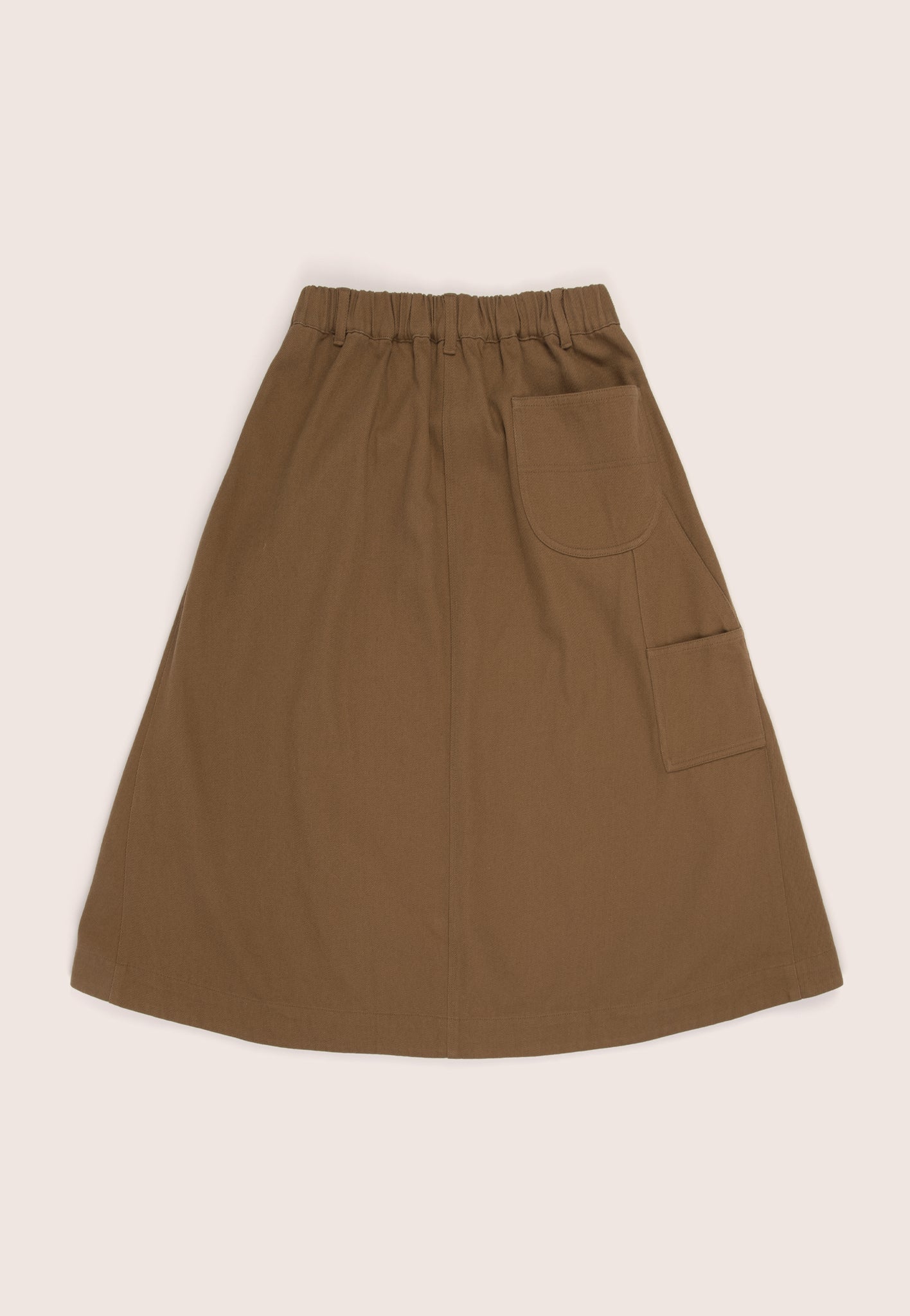 Painter Skirt, Cotton Twill, Caramel